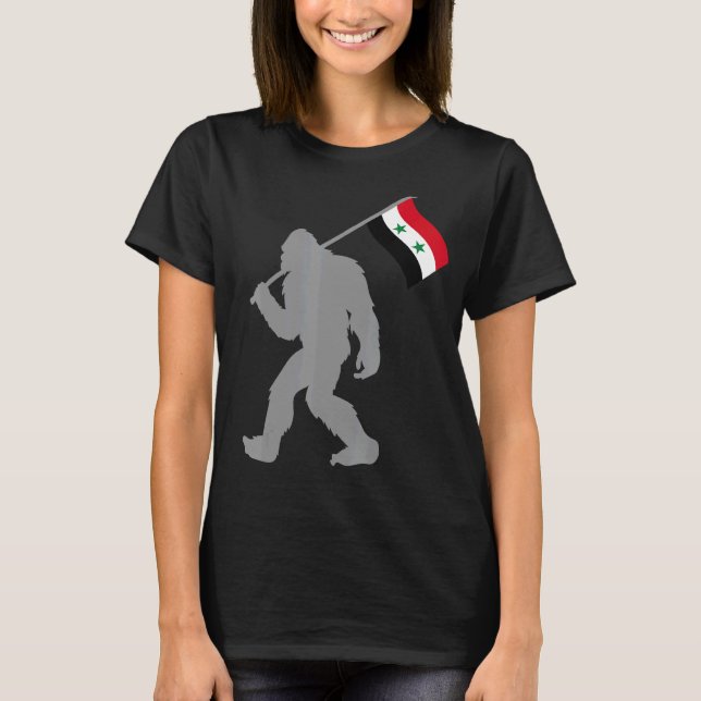 T-shirt Drapeau Syrien De Suriya Sur Le Drapeau Syrien (Devant)