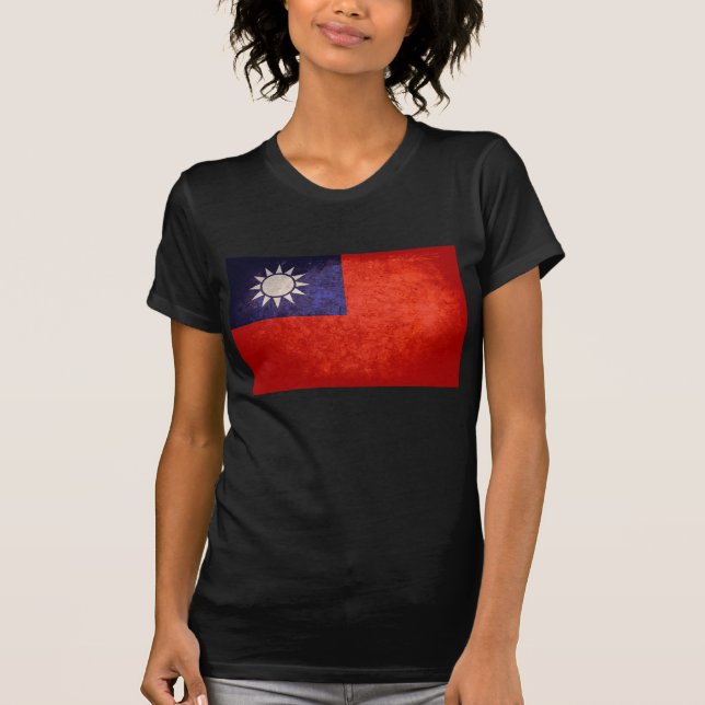 T-shirt Drapeau Taïwan ; Taïwanais ; 台 灣 (Devant)