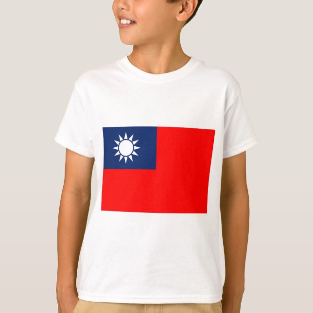 T-shirt drapeau taïwanais (Devant)