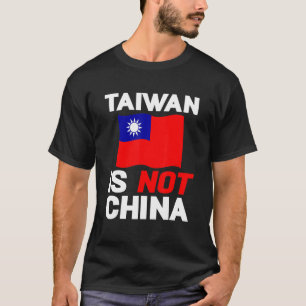T-shirt Drapeau Taïwanais vintage Taïwan n'est pas la Chin