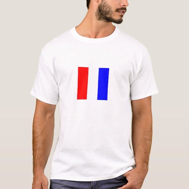 T-shirt Drapeau Tango Chemise de couleur claire (Devant)
