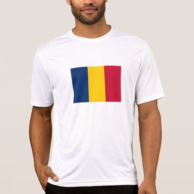 T-shirt Drapeau Tchad (Devant)