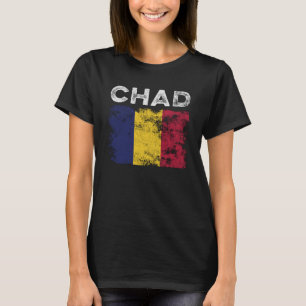 T-shirt Drapeau Tchad en détresse - Drapeau tchadien