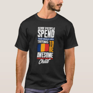 T-shirt Drapeau Tchad Tchadien