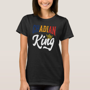 T-shirt Drapeau tchadien du Roi tchadien Tchadien