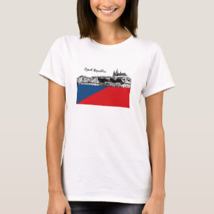 T-shirt Drapeau tchèque, Prague & Patriotes de Hradcany