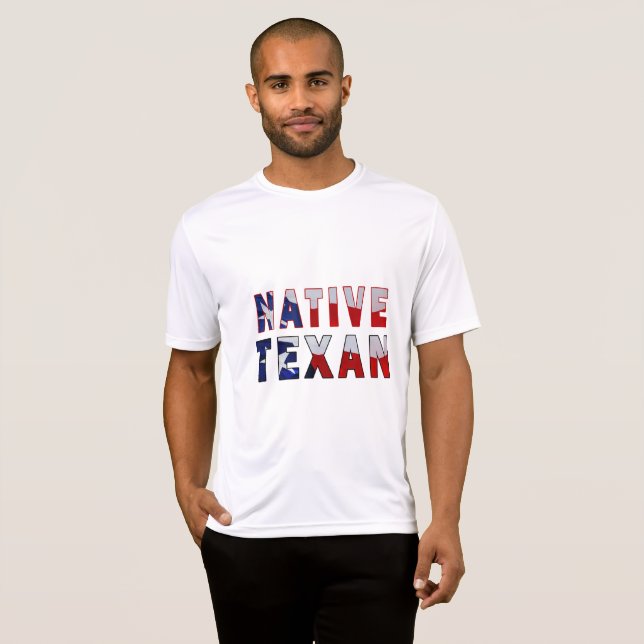 T-shirt Drapeau texan natif (Devant entier)