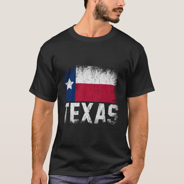 T-shirt Drapeau texan Texas (Devant)
