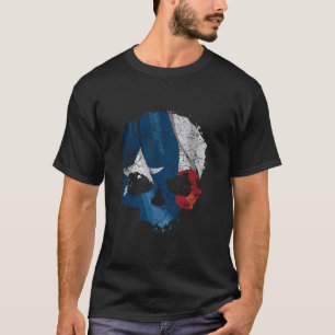 T-shirt Drapeau texan Texas Patriot USA Amérique Crâne
