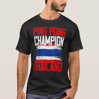 T-shirt Drapeau thaïlandais de Mens Ping Pong Show Thaïlan