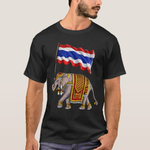 T-shirt Drapeau thaïlandais Elephant