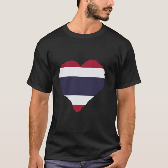 T-shirt Drapeau thaïlandais Pride thaïlandaise Drapeau tha (Devant)