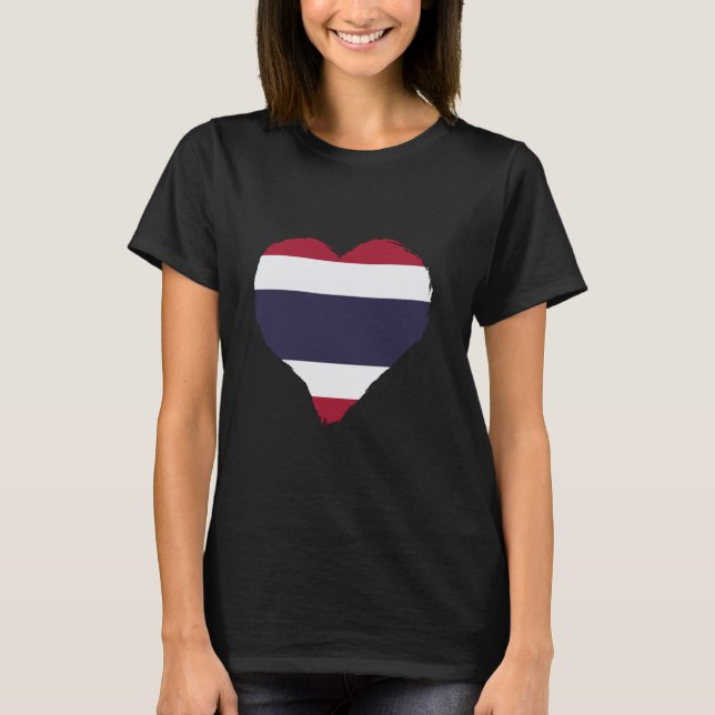 T-shirt Drapeau thaïlandais Pride thaïlandaise Drapeau tha (Devant)