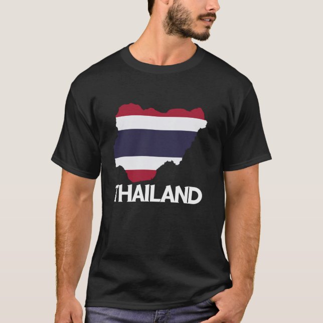 T-shirt Drapeau thaïlandais racines thaïes fierté thaïe ca (Devant)