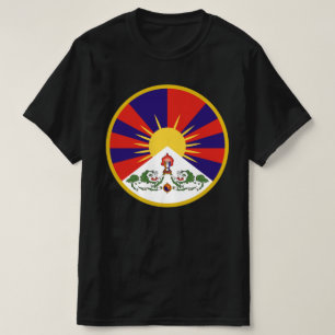 T-shirt Drapeau Tibet libre - Bouddhisme Tibétain bouddhi