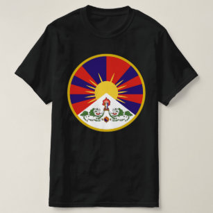 T-shirt Drapeau Tibet libre - Bouddhisme Tibétain bouddhis