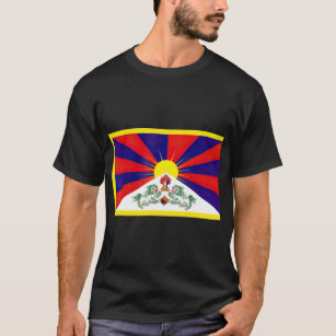 T-shirt Drapeau Tibet Tibétain Libre Tibet Himalaya Bouddh