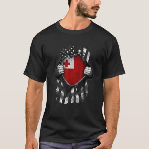 T-shirt Drapeau Tonga USA Tongan American