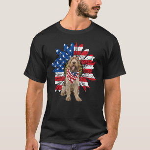 T-shirt Drapeau Tournesol Américain Spinone Italiano 4e Ju