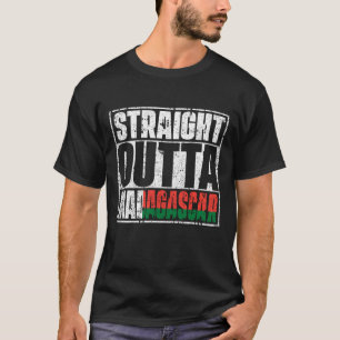 T-shirt Drapeau Tout Droit À Madagascar