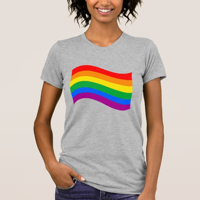T-shirt Drapeau traditionnel LGBTQ+ Pride (Devant)
