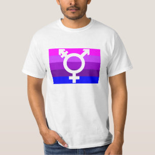 T-shirt Drapeau Trans Découpé 2