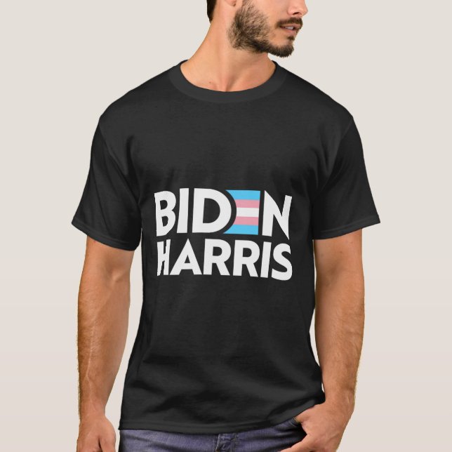 T-shirt Drapeau Trans Pride du président Biden Harris Joe  (Devant)
