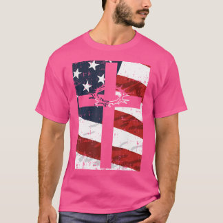 T-shirt Drapeau transaméricain Thorn God Jesus Faith Chris