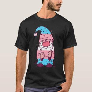 T-shirt Drapeau transexuel LGBT Gnome heureux transgenre T