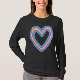 T-shirt Drapeau transgenre de fierté peintre