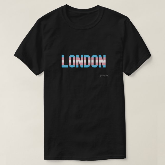 T-shirt Drapeau transgenre de la London Pride (Design devant)
