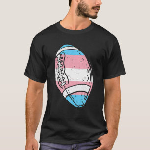 T-shirt Drapeau transgenre Football américain LGBT Trans