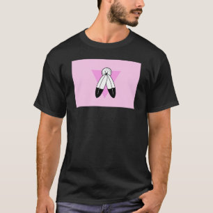 T-shirt Drapeau Triangle Rose Two-Spirit