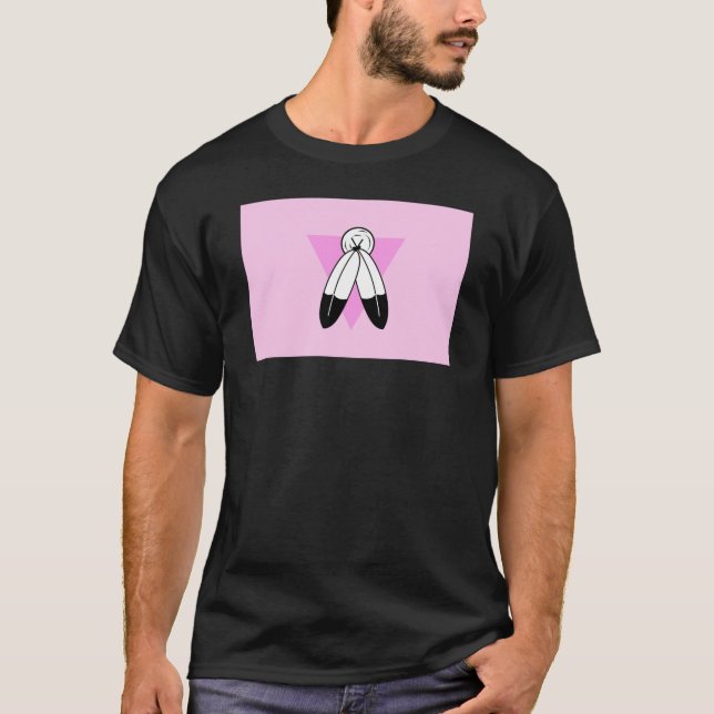 T-shirt Drapeau Triangle Rose Two-Spirit (Devant)