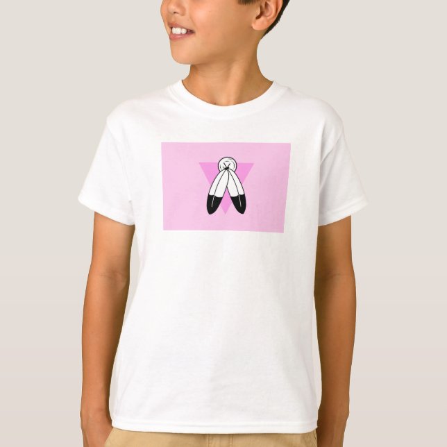 T-shirt Drapeau Triangle Rose Two-Spirit (Devant)