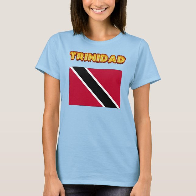 T-shirt Drapeau Trinidad, Trinidad (Devant)