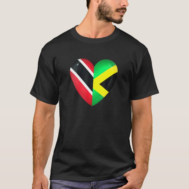 T-shirt Drapeau Trinité-et-Tobago Jamaïque Drapeau jamaïca (Devant)