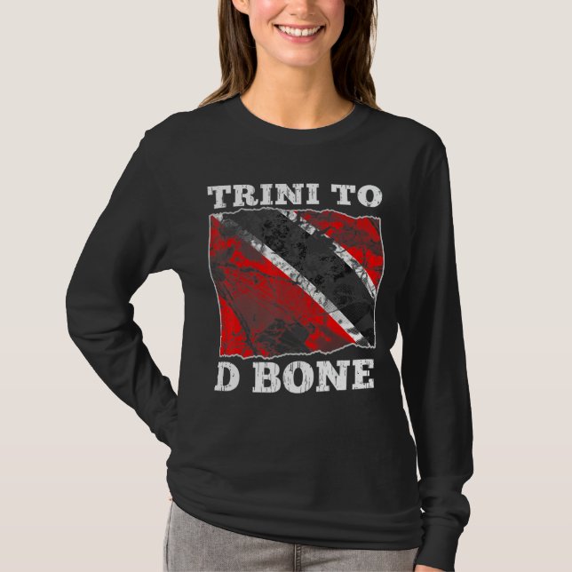 T-shirt Drapeau Trinité-et-Tobago Trini À D Bone (Devant)