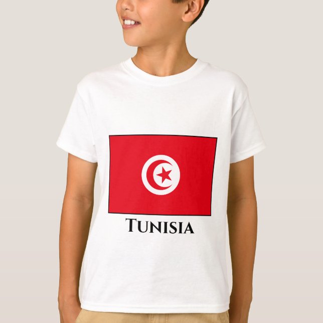 T-shirt Drapeau tunisien (Devant)