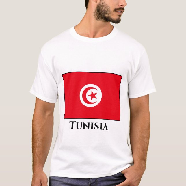 T-shirt Drapeau tunisien (Devant)
