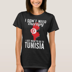 T-shirt Drapeau tunisien I Drapeau de Tunisie I Cadeau de