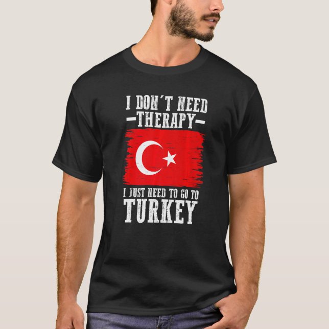 T-shirt Drapeau turc de la Turquie  3 (Devant)