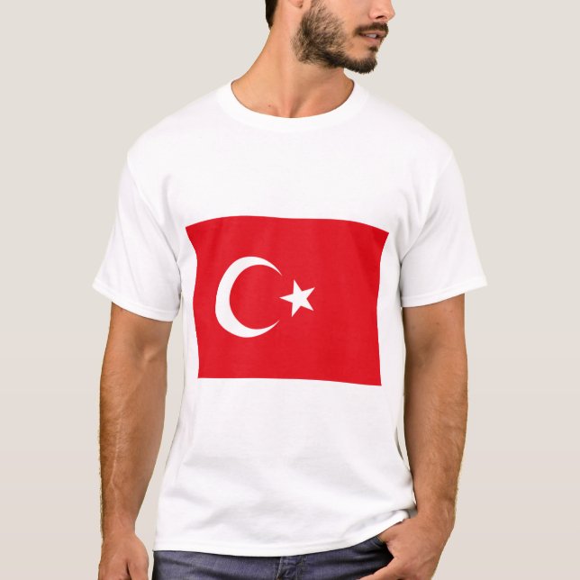 T-shirt Drapeau turc (Turquie) (Devant)