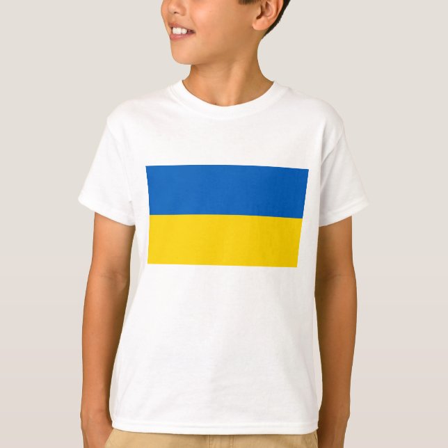 T-shirt Drapeau Ukraine (Devant)