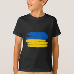T-shirt Drapeau Ukraine Drapeau National Kiev Ukrainien Ky