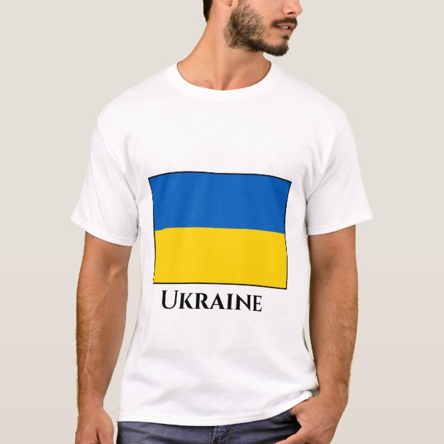 T-shirt Drapeau ukrainien (Devant)