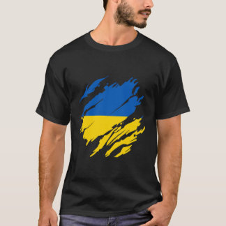 T-shirt Drapeau ukrainien