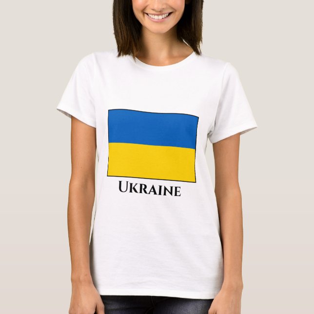 T-shirt Drapeau ukrainien (Devant)