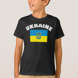 T-shirt Drapeau ukrainien avec Tréminent