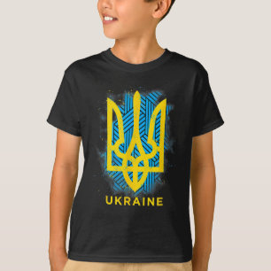 T-shirt Drapeau ukrainien symbole amour paix et bonne chan